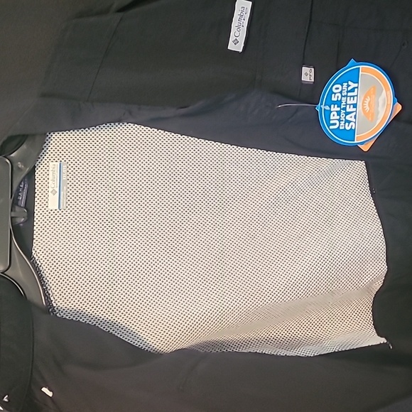 Mens XXL Columbia PFG button fishing shirt black - Picture 6 of 9